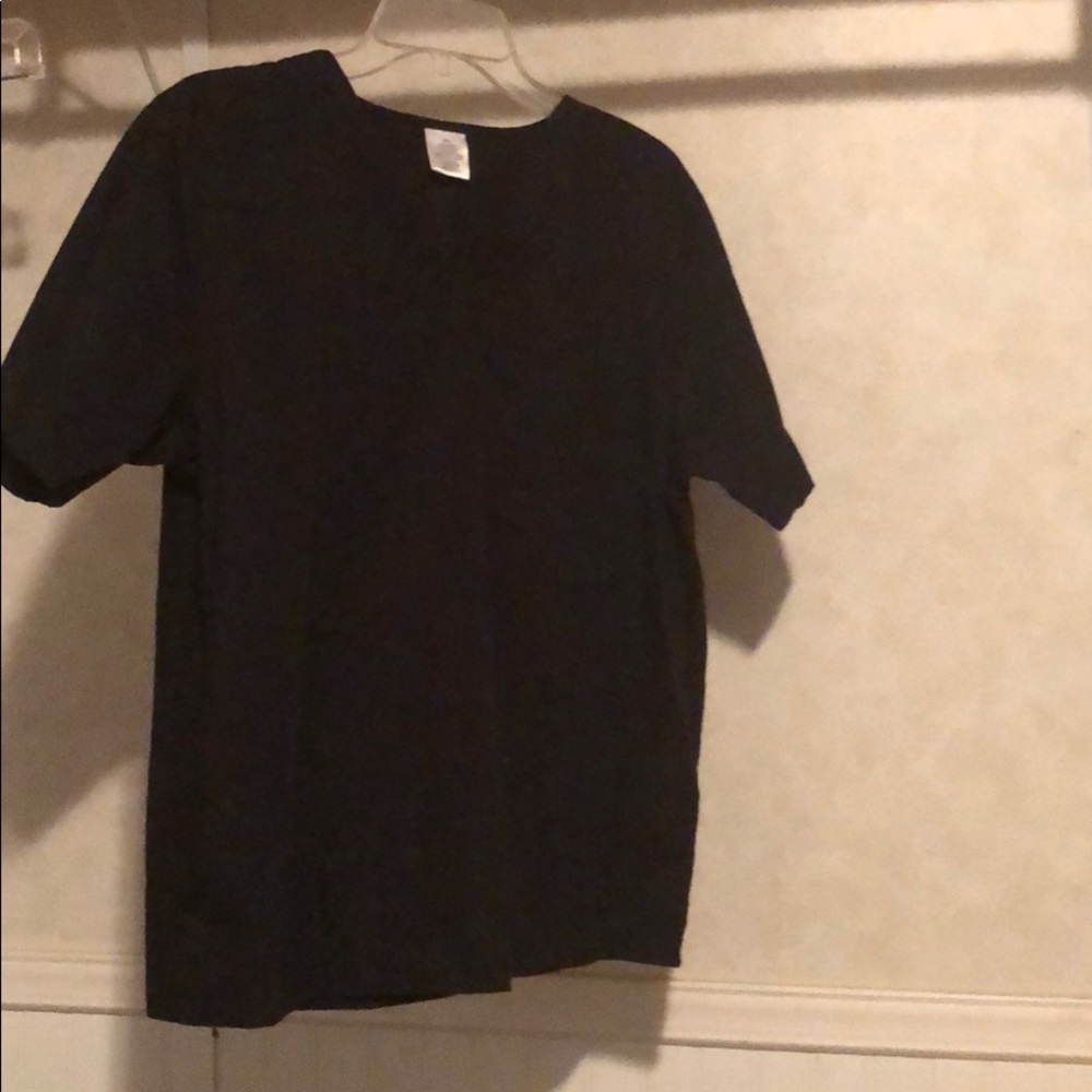 Women’s black scrub top